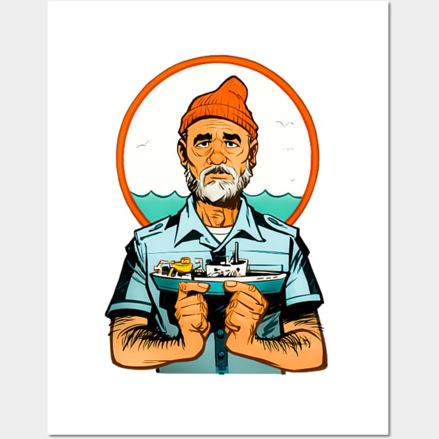 Steve Zissou Wall Art by exhortsurprise